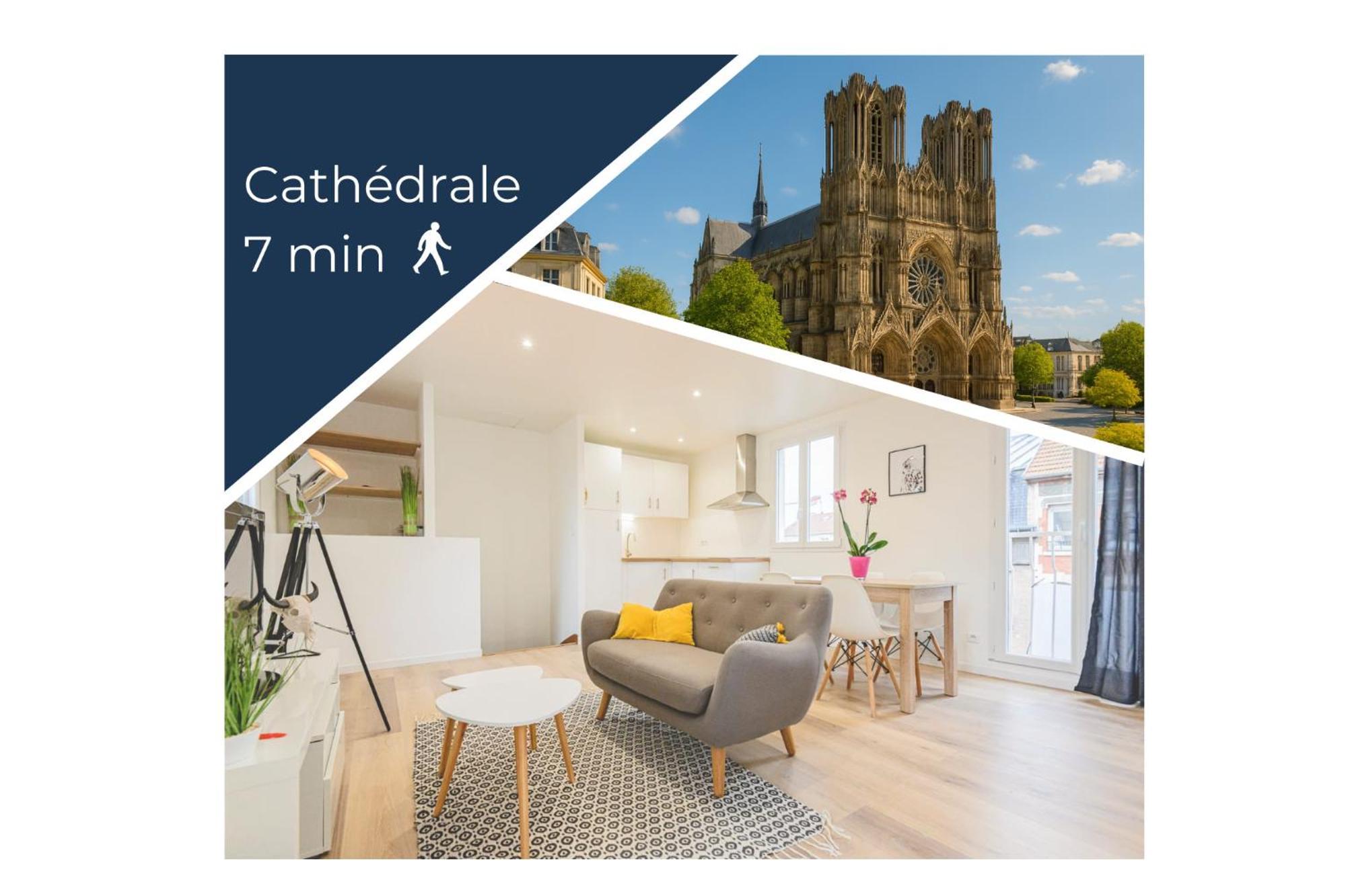 Appartement Lumineux Proche Cathedrale Reims Ngoại thất bức ảnh